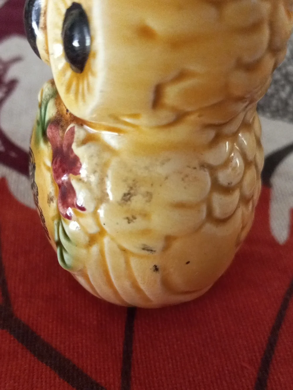 Vintage Atlantic City Ceramic Owl Souvenir Figurine Japan